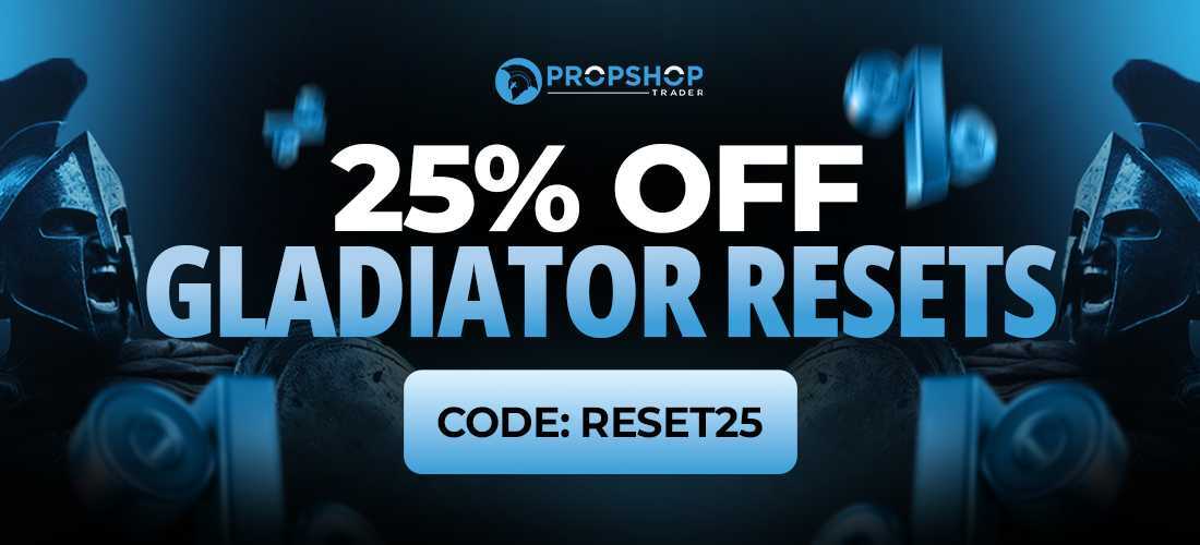 25% off gladiator payout account resets
